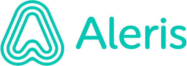 logo for Aleris Logotyp Liggande Turkos Powerpoint